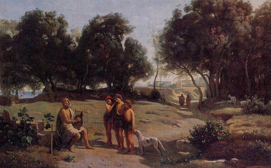 Corot Jean-Baptiste Camille - Homer et les bergers.jpg